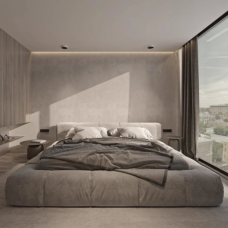 Light Luxury European Style Bed Frame Perfect for Master Bedroom