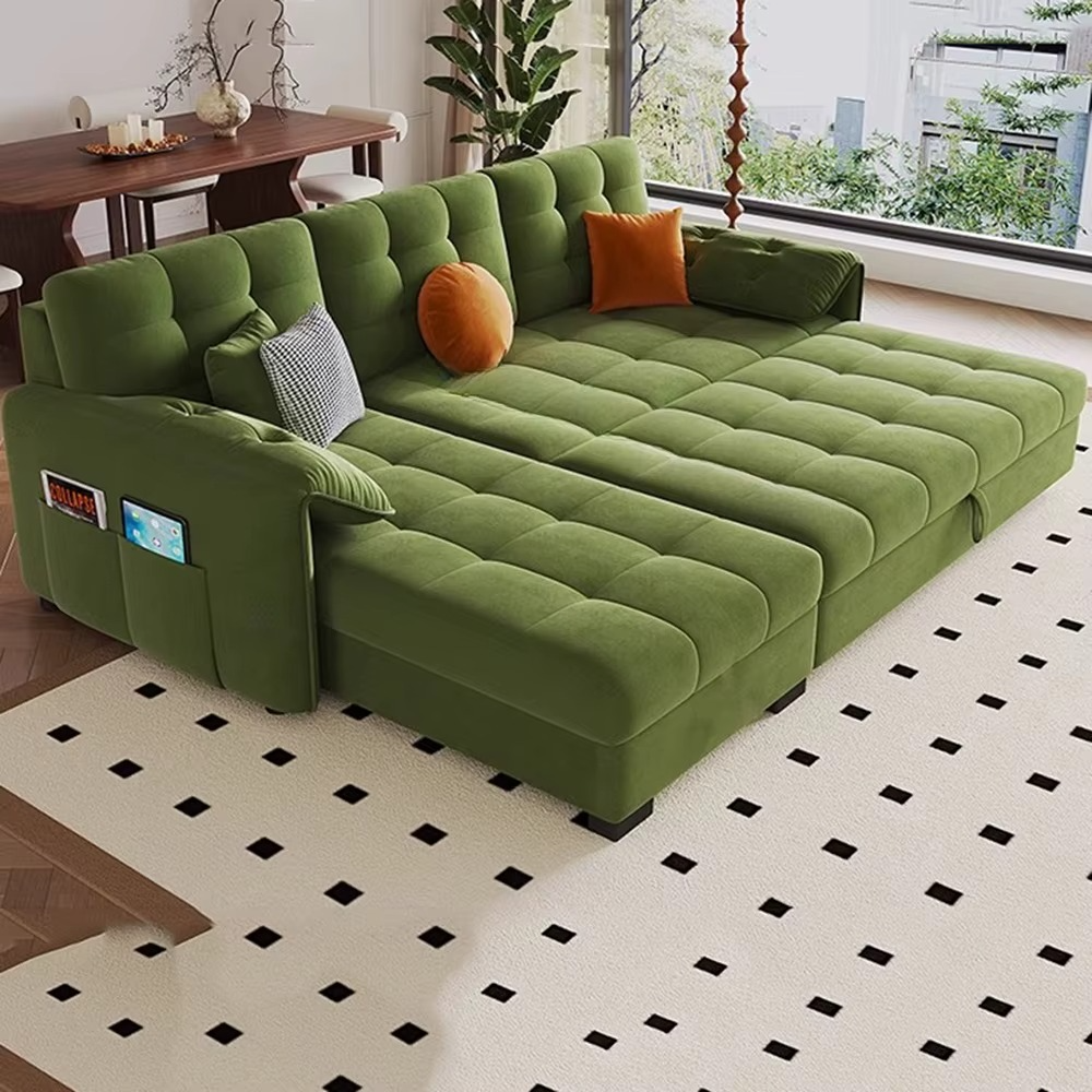 Folding Relax Sofas Bed Bedroom Multifunctional Modular Individual Sofa Convertible Pull Out