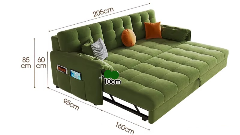 Folding Relax Sofas Bed Bedroom Multifunctional Modular Individual Sofa Convertible Pull Out