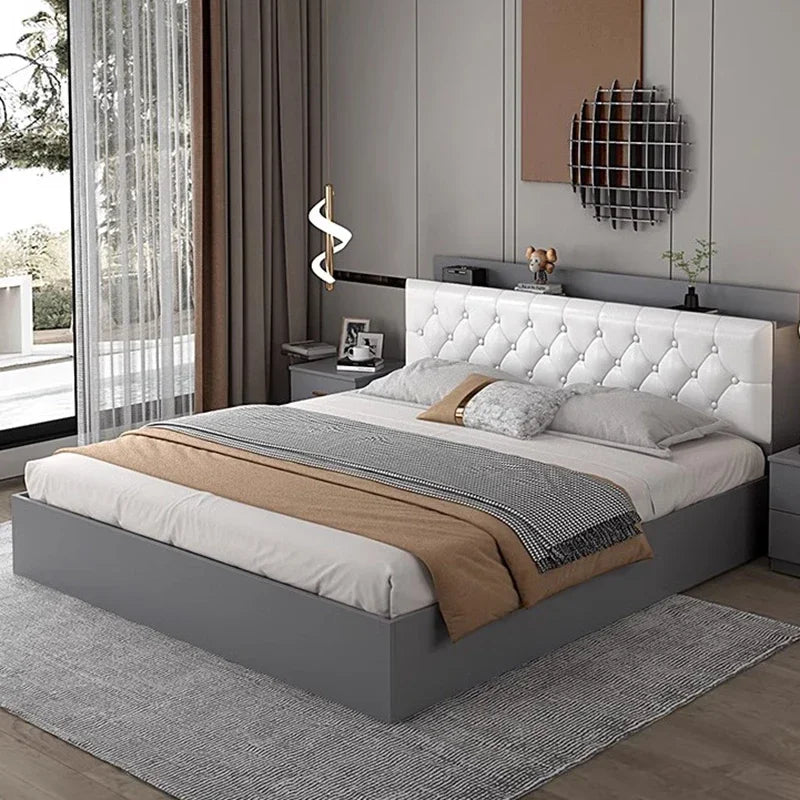 Modern Luxury Lounge Bed Frame With Storage