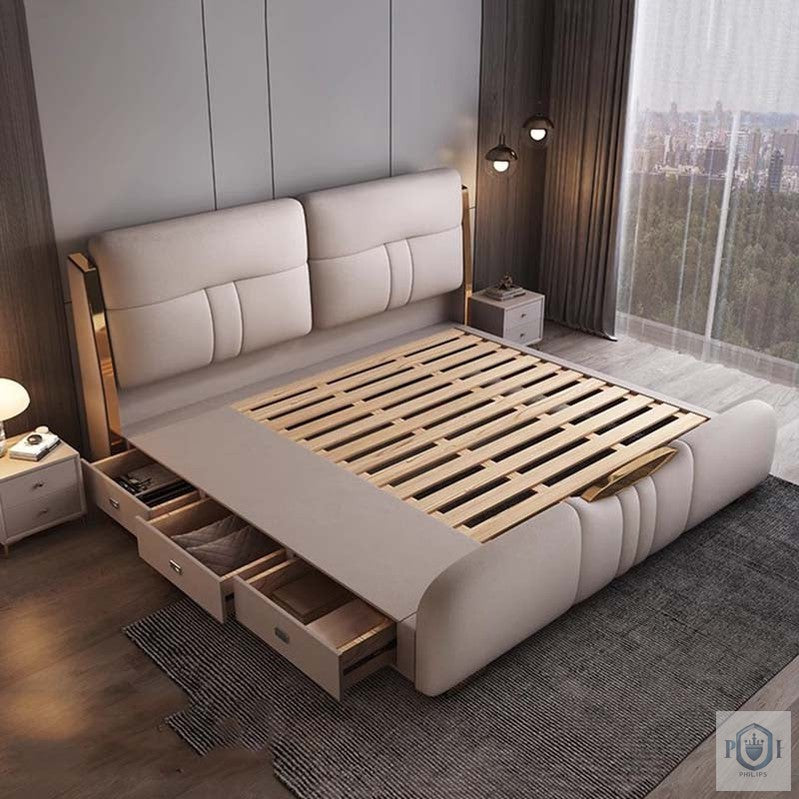 Luxurious Korean Style Bed Frame Made Quality Material