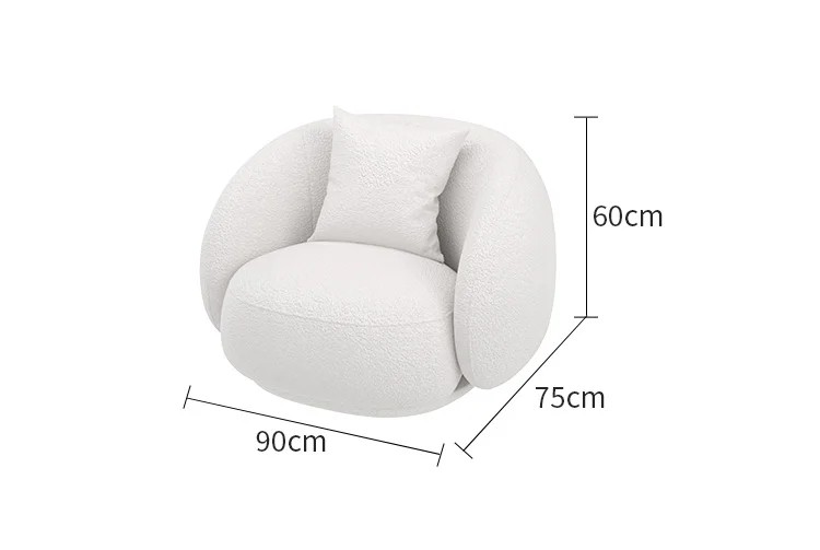 Pillow Armrest Living Room Sofas Lazy Luxury Curved Sofas Lounge Modern Italian