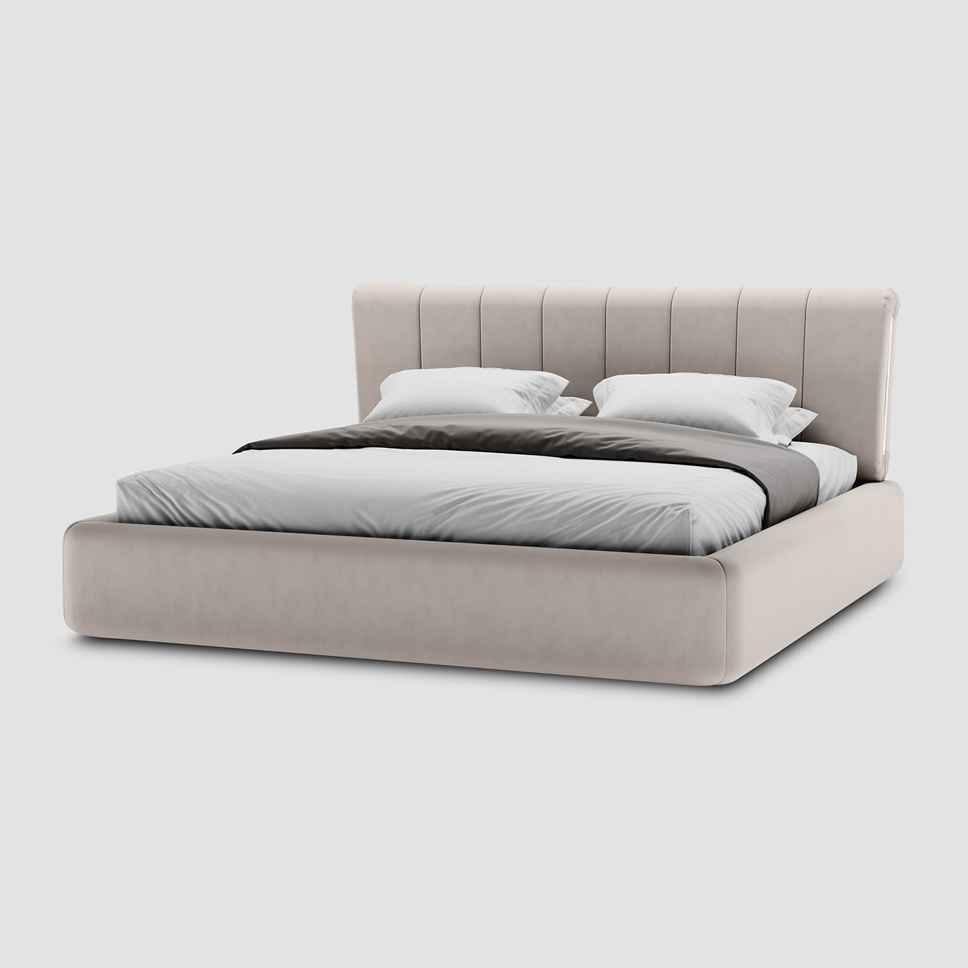 Aliza Premium Bed Frame Fully Upholstered In Leather