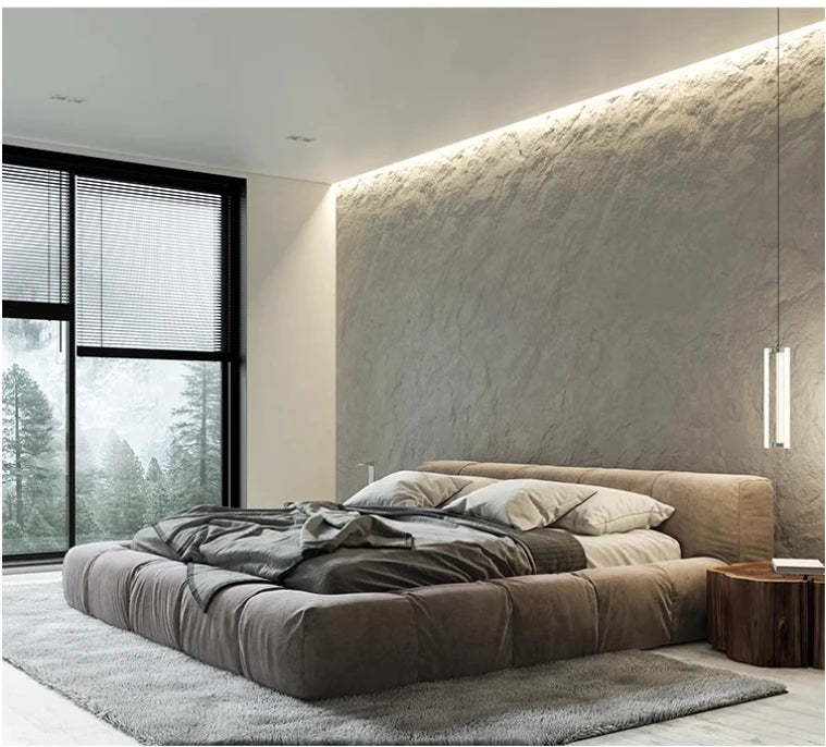 Light Luxury European Style Bed Frame Perfect for Master Bedroom