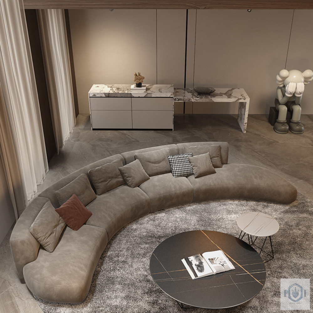 Philips Modern Nordic Luxury Italian Style Sofa