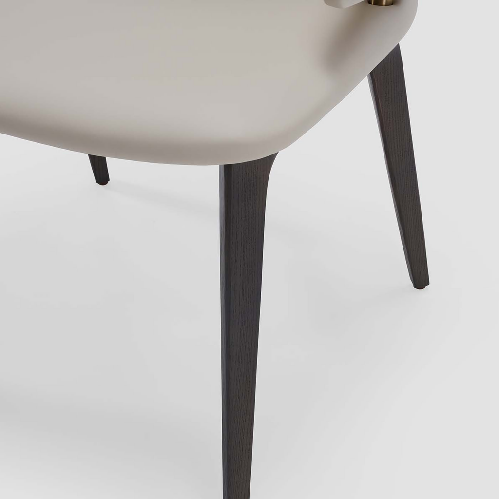 Two Tone Style Dining Chair Made With High Quality Microfiber Leather Upholstery