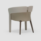 Fully Upholstered Dining Chair in Microfiber Material