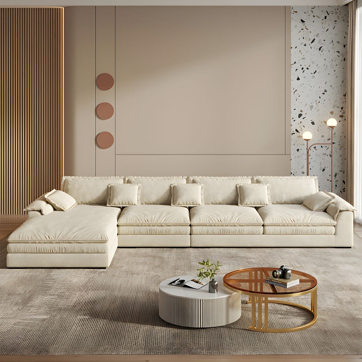 Philips Modern Zafira Eastern Breeze Style Sofa Set