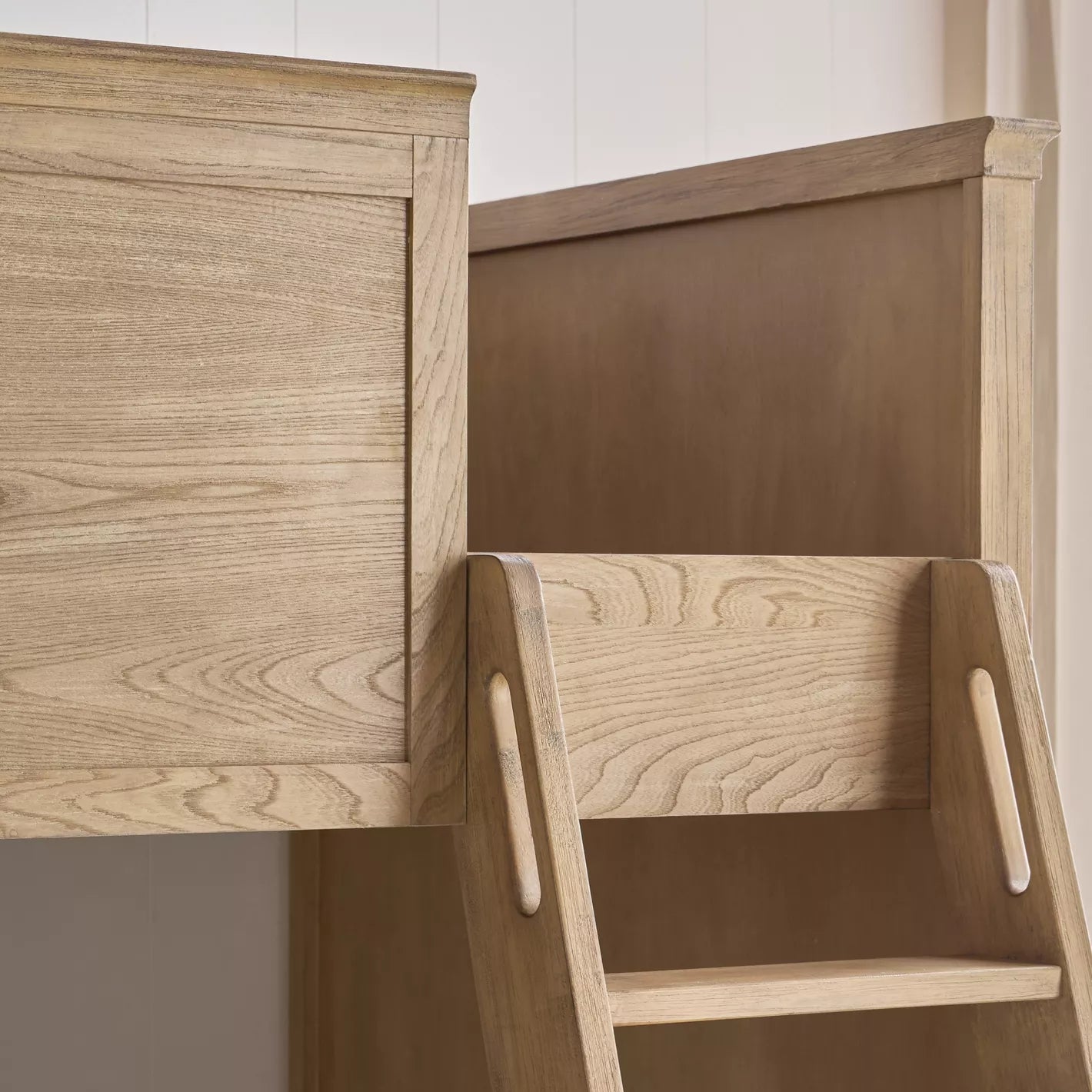 Wood Bunk Bed with Stairs and Storage Drawers.