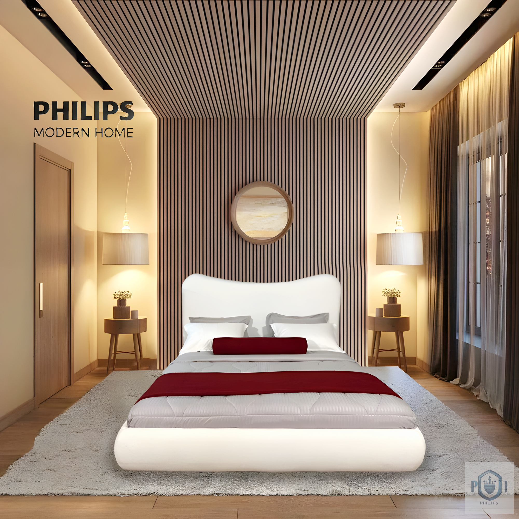 Modern upholstered bed