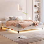Flat Lighted Bed Frame.