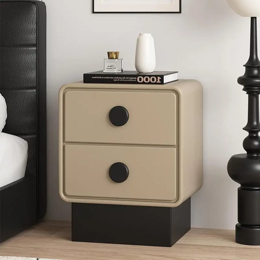 Simple Storage Night Table Wood Minimalist Trendy Modern Nightstand