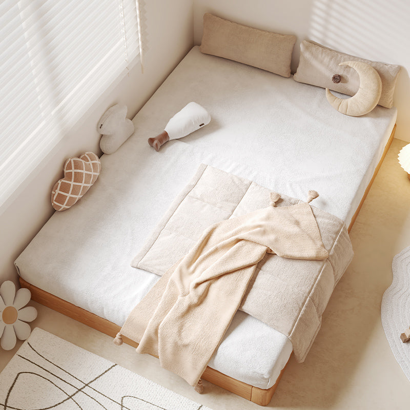Minimalist Korean Style Wood Double Bed Frame