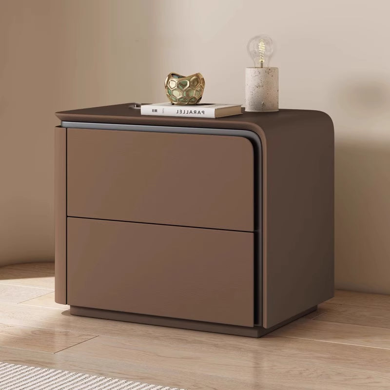 Modern Nordic Bed Side Table With 2 Drawers