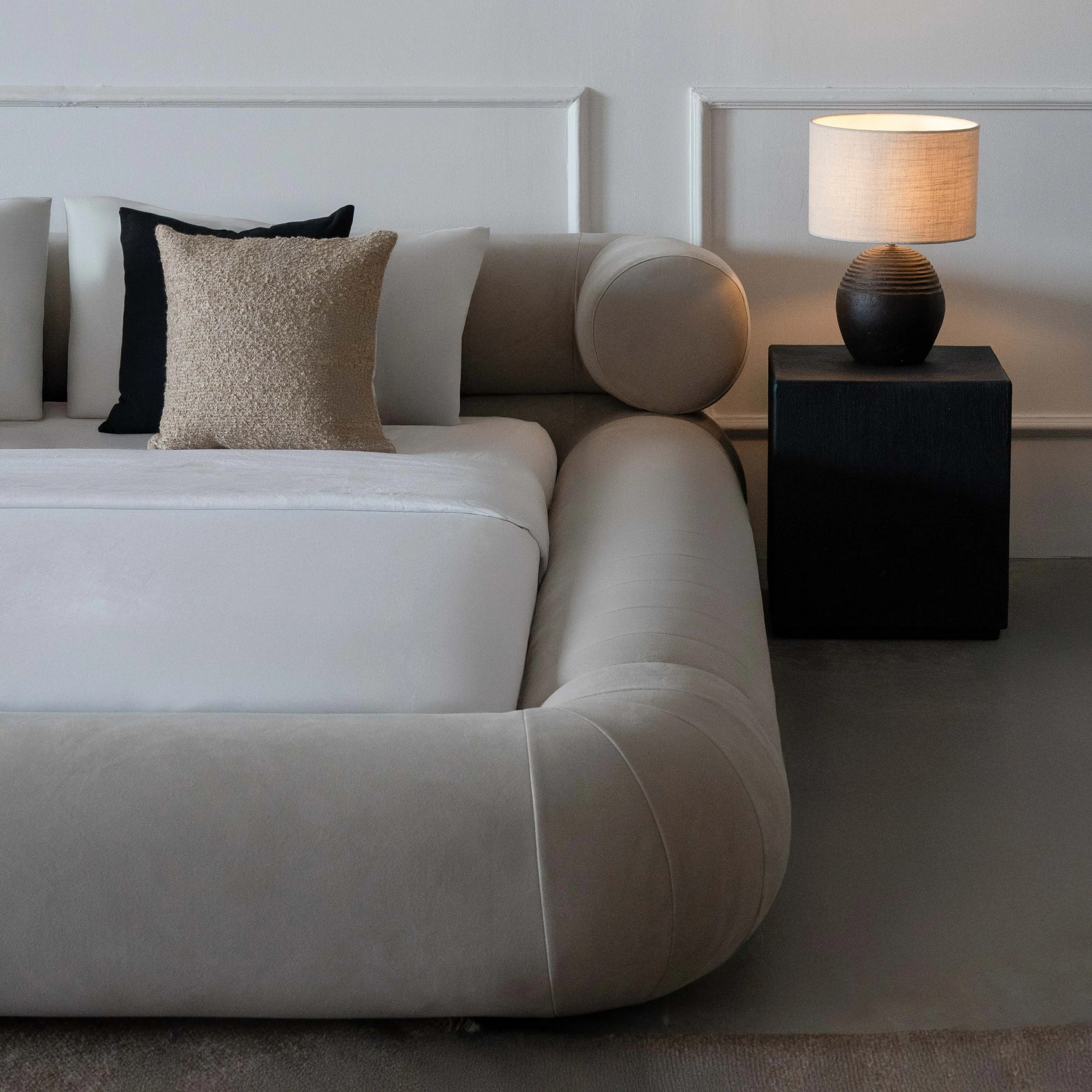 Premium Stella Modern Curve Head Bed Frame