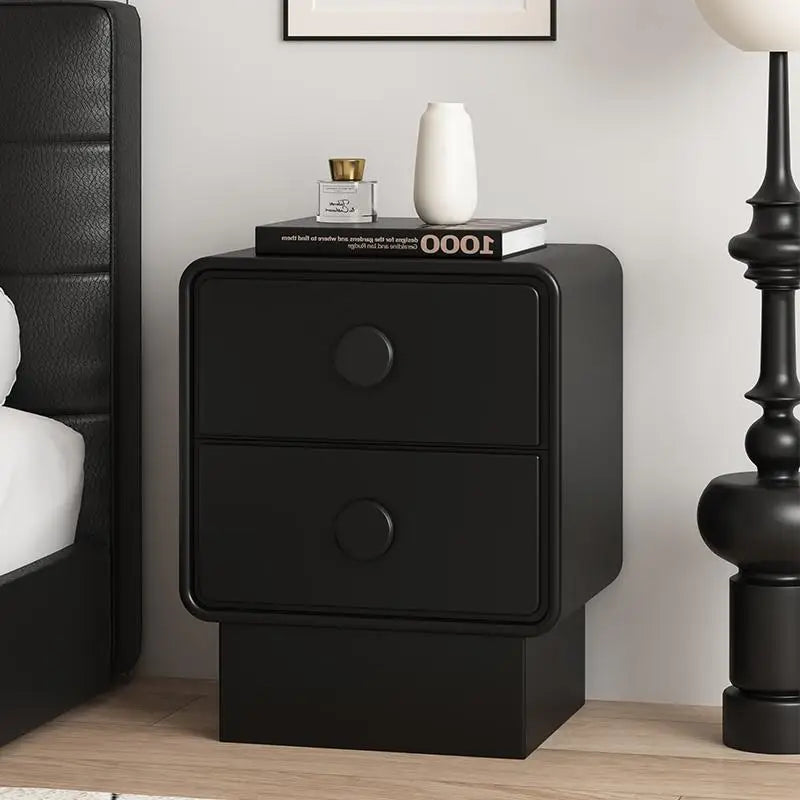 Simple Storage Night Table Wood Minimalist Trendy Modern Nightstand