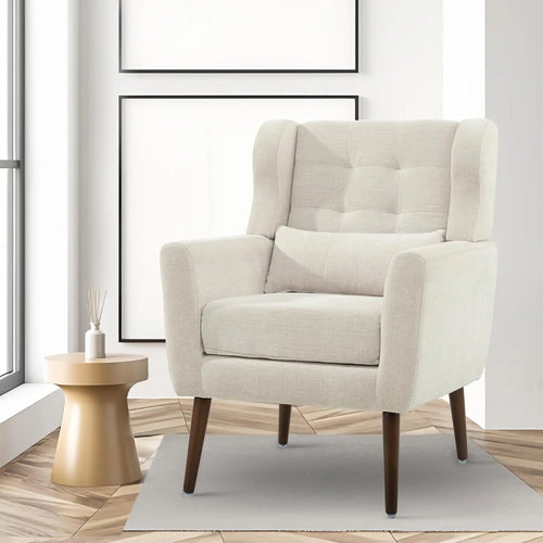 Accent Chairs Set of 2 for Living Room Soft Padded Made With Fabric Material