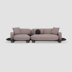 Philips Modern 3-Seater Sofa Fully Upholstered in Textured Fabric
