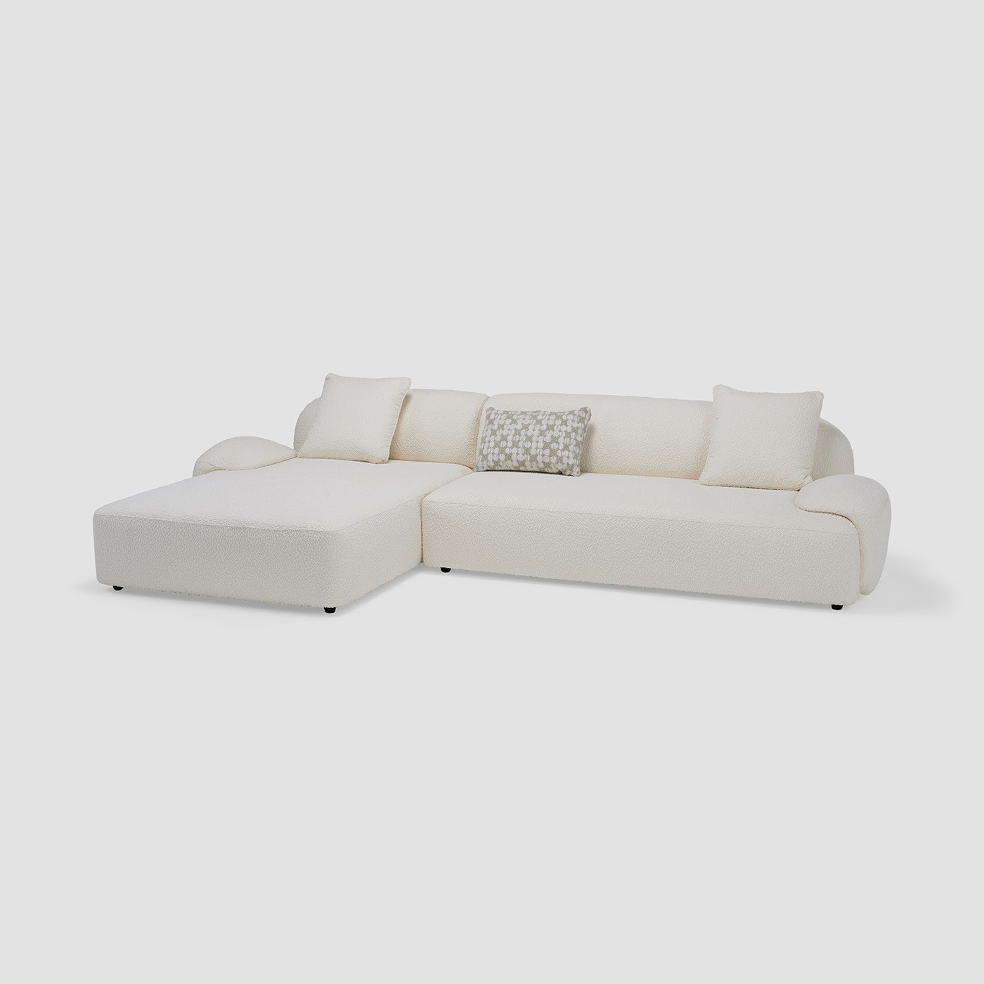 Sectional Sofa, Fully Upholstered in Fabric