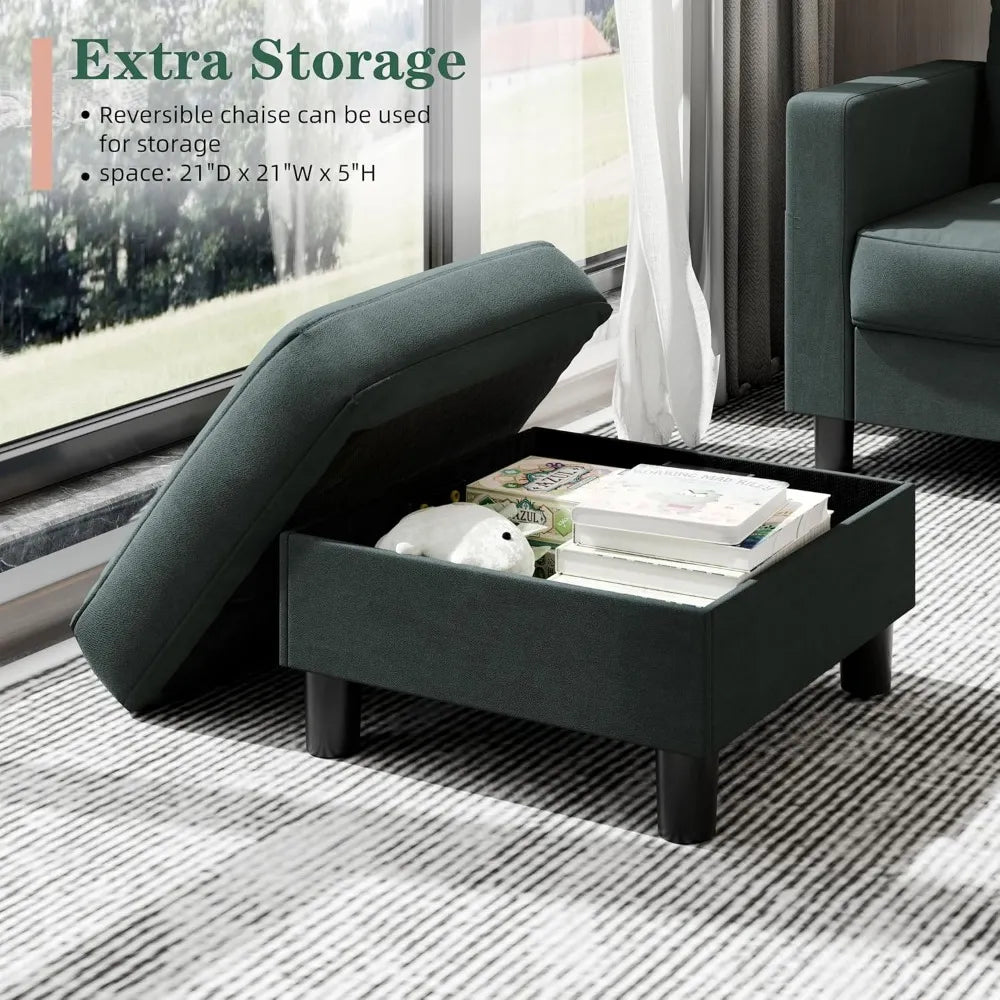 Sectional Sofas Couches for Living Room, L Shaped Couch with Storage Sofa Set, Small Couches for Small Spaces with Moveable