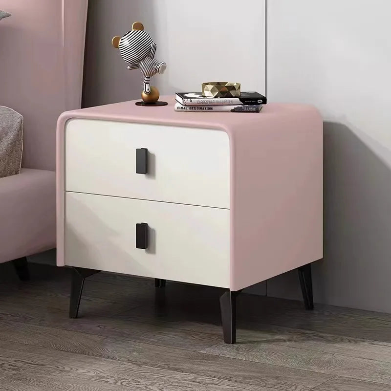 Nordic Wood Night Table Storage Minimalist Kawaii Luxury Bedside Table