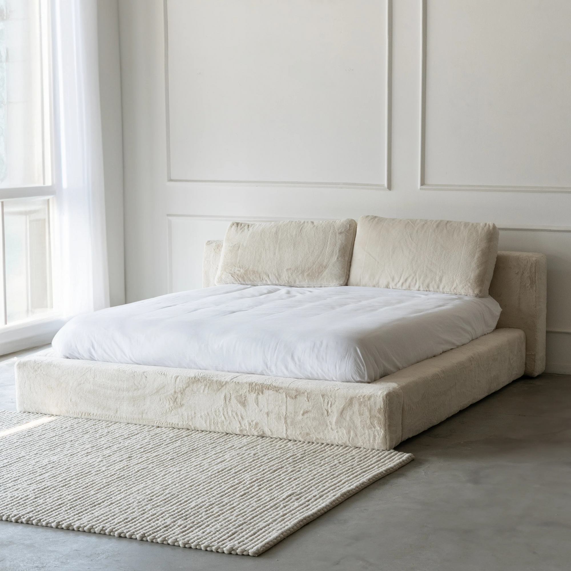 Chloe Premium Deluxe Fur Bed Frame