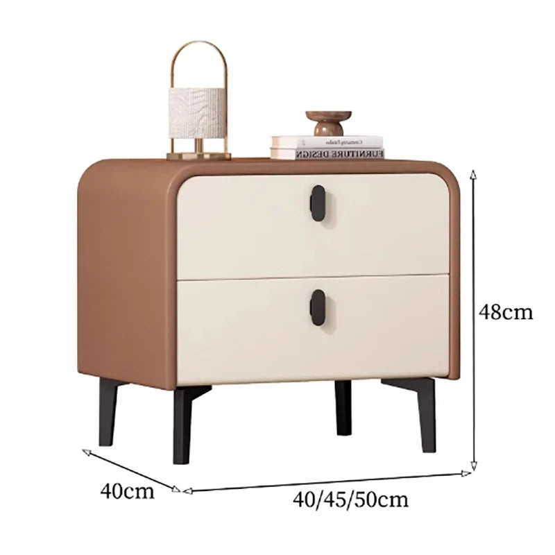 Nordic Wood Night Table Storage Minimalist Kawaii Luxury Bedside Table