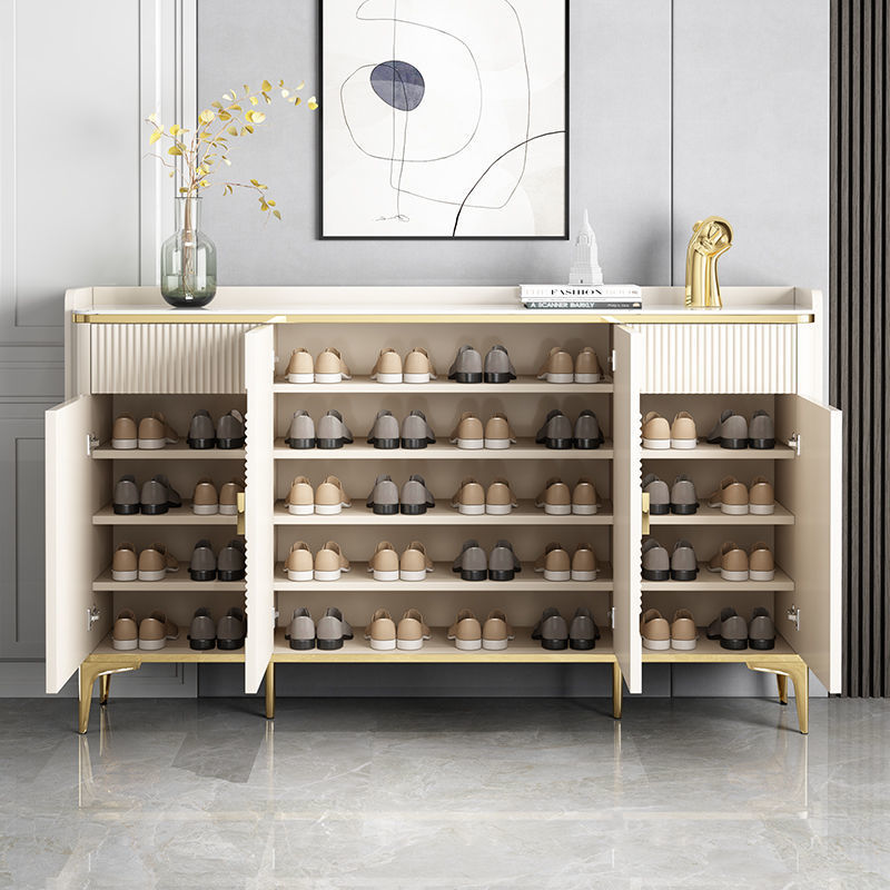 Contemporary Light Luxury Shoe Rack Cabinet – Modern Design for Living Rooms & Entryways