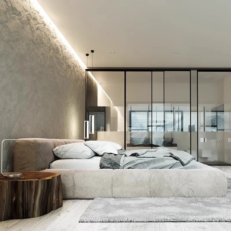 Light Luxury European Style Bed Frame Perfect for Master Bedroom