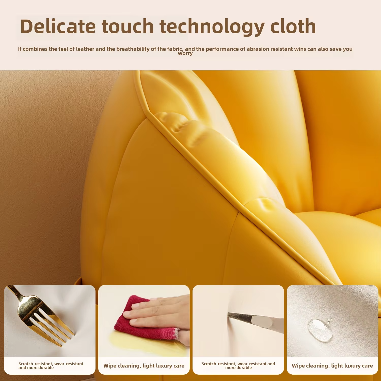 Modern Scandinavian Youth Lazy Sofa Bean Bag Chair Single Bedroom Balcony