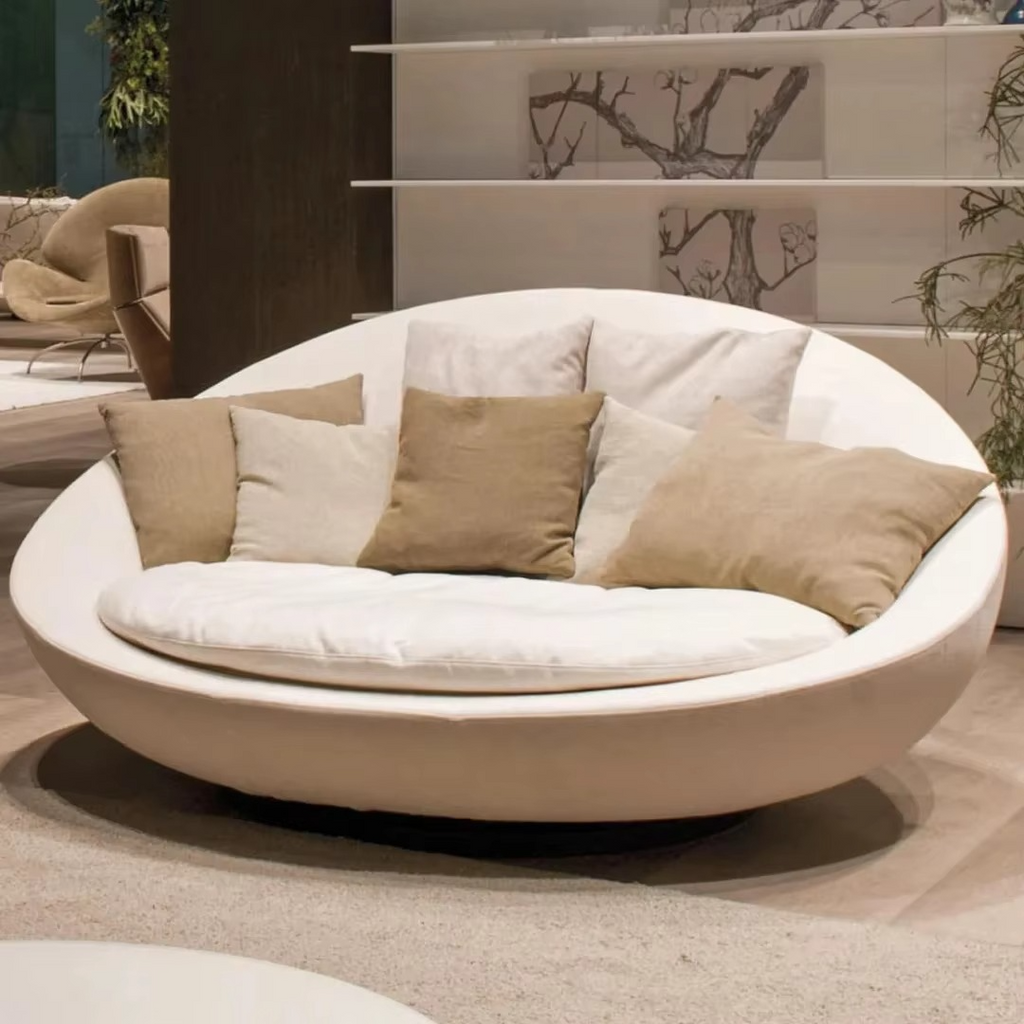 Luxury Nordic Modern Design Living Room Chair Fabric Lounge Chairs Lazy Single Seater Sofa