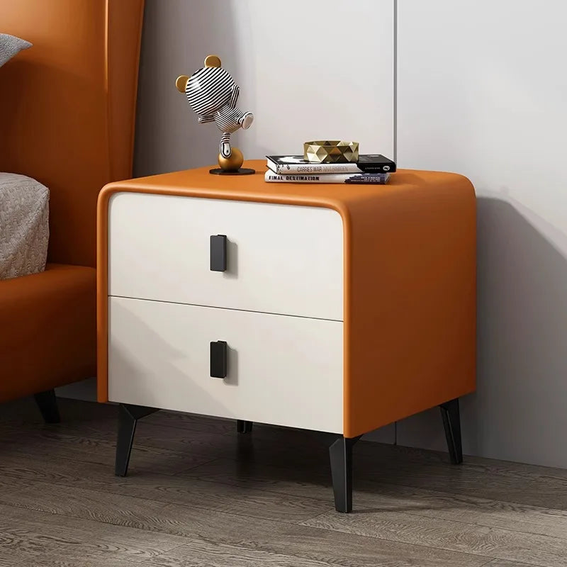 Nordic Wood Night Table Storage Minimalist Kawaii Luxury Bedside Table