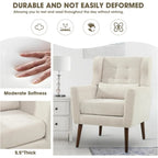 Accent Chairs Set of 2 for Living Room Soft Padded Made With Fabric Material