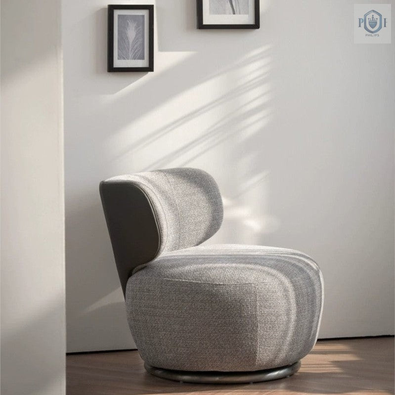Advanced Swivel Lazy Leisure Chair Made with Fabric
