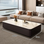 Nordic Marble Effect Luxury Unique Coffee Tables Glam Premium