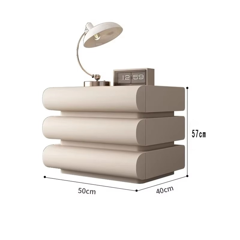 French Design Nightstand Modern Nordic Drawers Organizer Nightstand Storage Bedroom