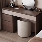 Wooden Vanity Table, Corner Design Dressing Table Set.