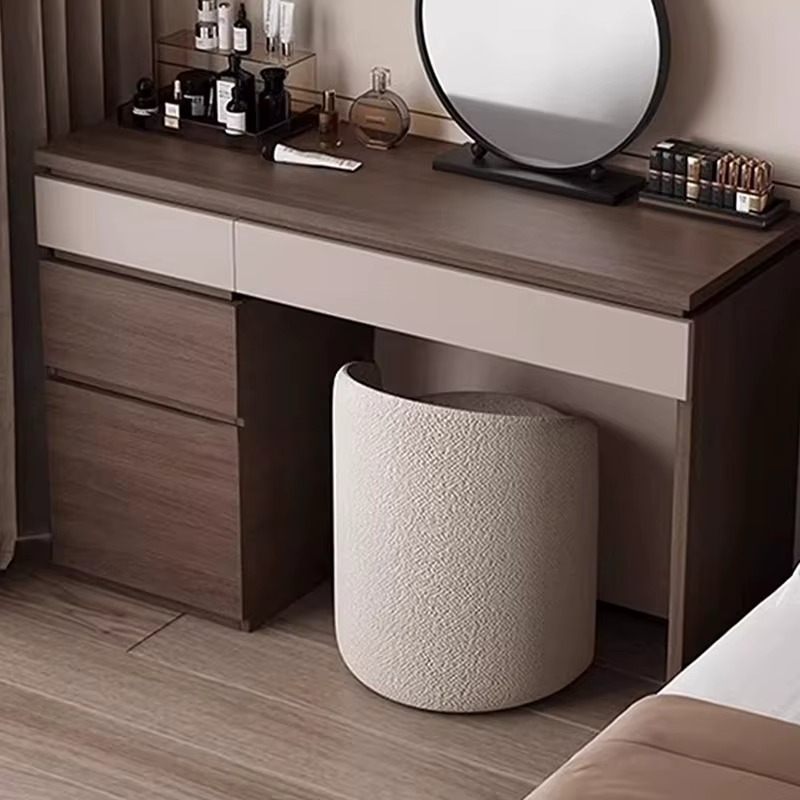 Wooden Vanity Table, Corner Design Dressing Table Set.