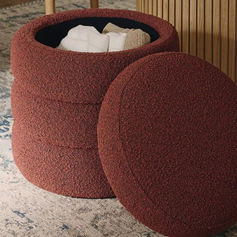 Italian Style Multifunctional Stools with Simple Storage