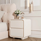 Modern Style Bedroom Nightstand Solid Color