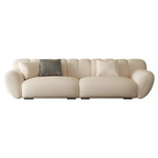Comfortable Relaxing White Sofa Set, Modern Living Room, Lazy Sofa, Nordic Designer,