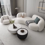 Pillow Armrest Living Room Sofas Lazy Luxury Curved Sofas Lounge Modern Italian
