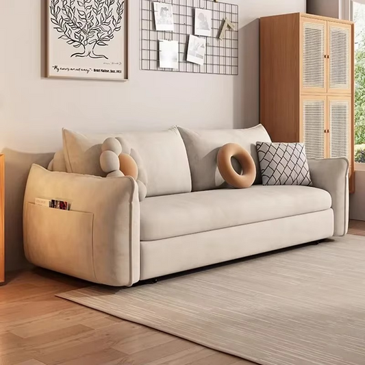 Nordic Luxury Lazy Living Room Storage Relaxing Folding Sofa Bed