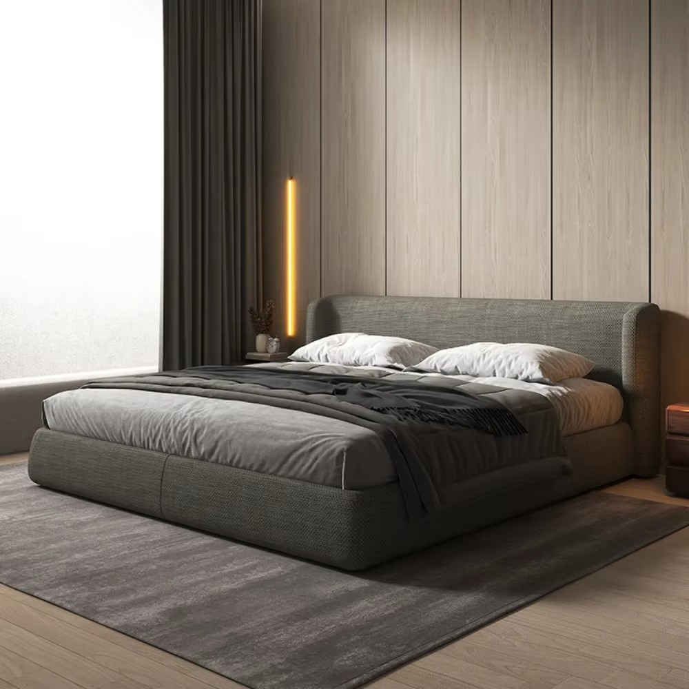 Upholstered Bed Frames Minimalist Fancy Double French Bed frame