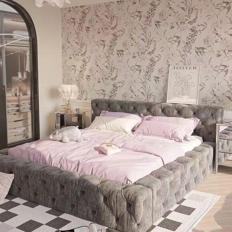 French Style Tufted Bed.