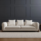 Luxury Modern Couch With Solid Wood Leg