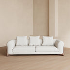Luxury Modern Couch With Solid Wood Leg