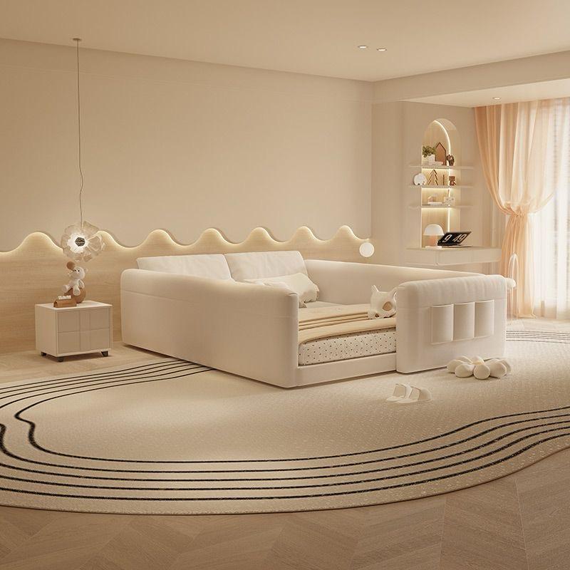 Anaya Fully Upholstered Wide Style Bed Frame with Enclosed Sides and Headboard.