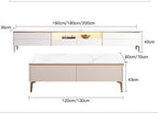 Elegant TV Stand & Coffee Table for Living Room with Storage