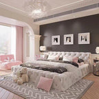 French Style Tufted Bed.